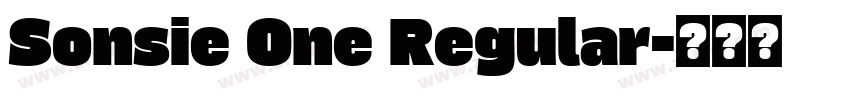 Sonsie One Regular字体转换 Sonsie One Regular字体转换